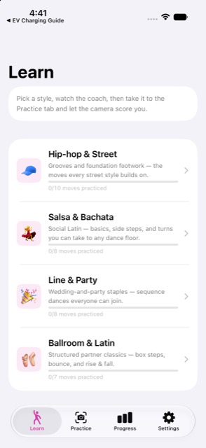 DanceCoach screenshot 1