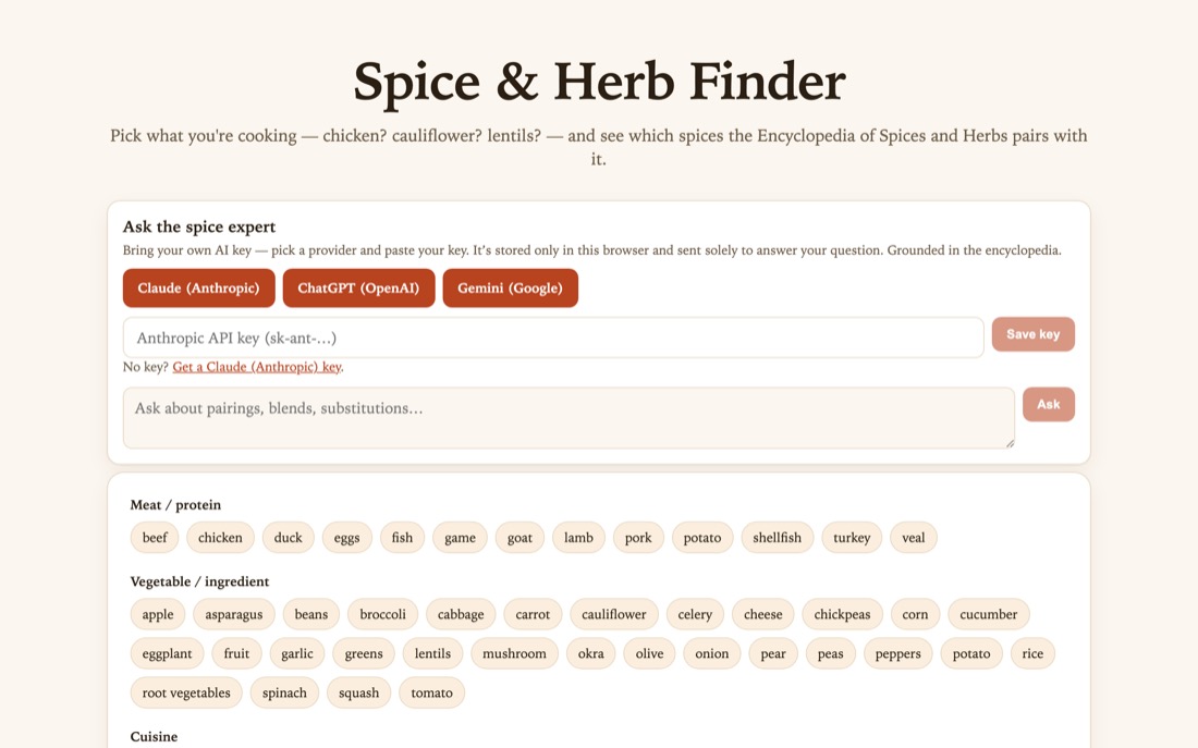 Spice & Herb Finder screenshot 1